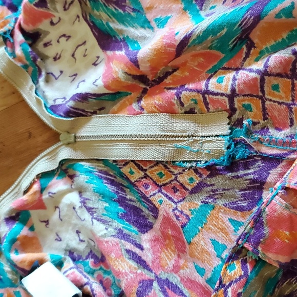 80s vintage sz 12 rayon skirt - Picture 10 of 10